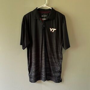 Colosseum Black Polo Shirt with VT Logo